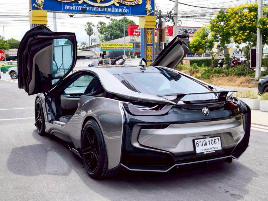 รหัสรถ KPV1067 2018 BMW i8 1.5 HYBRID Pure Impulse สีดำ WRAP สีน้ำตาล  17