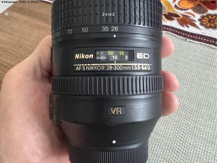 กล้องถ่ายรูปnikond7000พร้อมเลนส์28-300AF-ED f3.5 รูปที่ 3