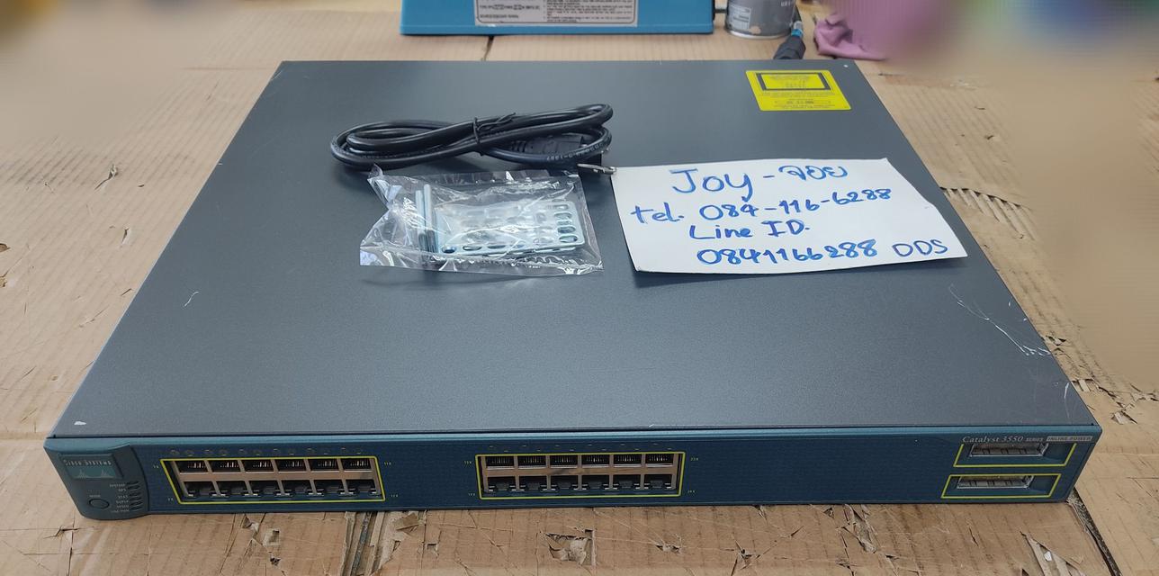 Cisco WS-C3550-24PWR-SMI มือสอง ทดสอบแล้ว ประกันจากผู้ขาย 1 ปี