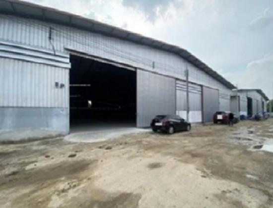 ให้เช่าโกดังพร้อมสำนักงาน พื้นที่ 1000 ตารางเมตร ถนนบางนา ตราด-กม.5 เข้าซอยไม่ลึก 8