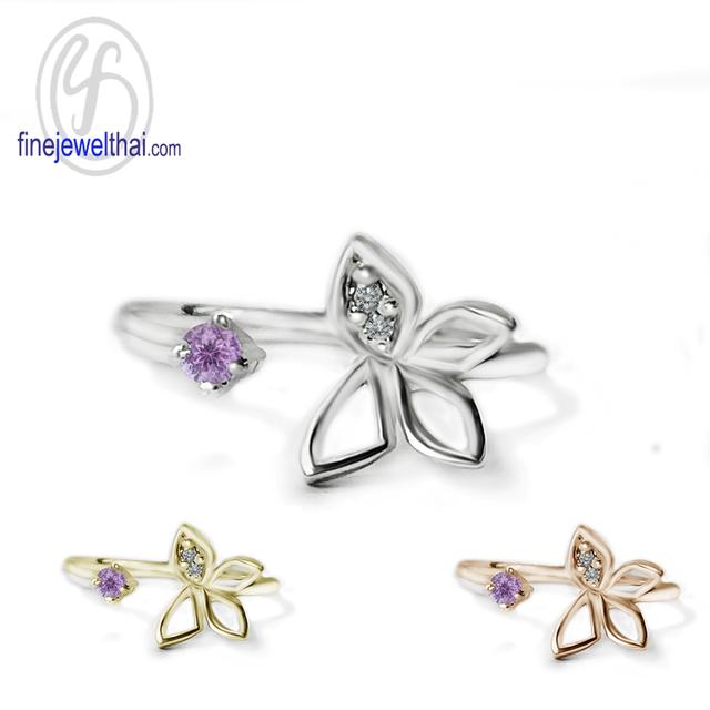 Finejewelthai แหวนผีเสื้อ แหวนอะเมทิสต์ R1443amt รูปย่อยที่ 2