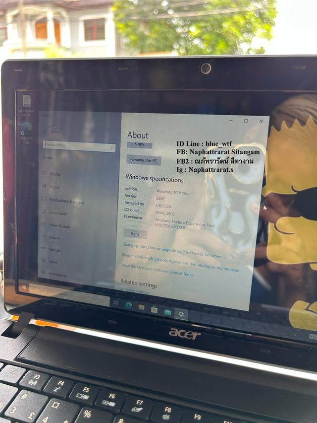 Acer Aspire 1830TZ (Aspire 1830T Series) 11.60นิ้ว Windows10Home สภาพใหม่มาก เหมือนมือ1 เครื่องสวยมาก 2