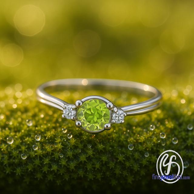 FineJewelThai | แหวนเพอริดอท พลอยแท้ พลอยประจำเดือนเกิด พร้อมใบรับรอง