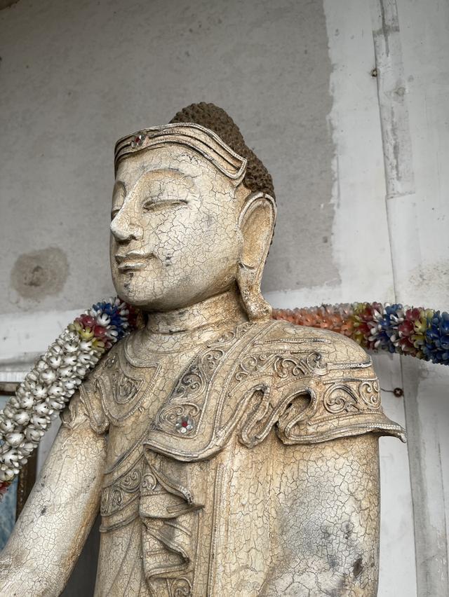 พระไม้มัณฑะเลย์ พระพุทธรูปไม้ หน้าตัก14นิ้ว พระไม้โบราณ ศิลปะพม่า