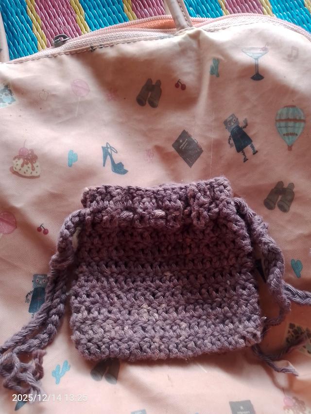 กระเป๋าไหมพรม เชือกฟอกมือสอง 3