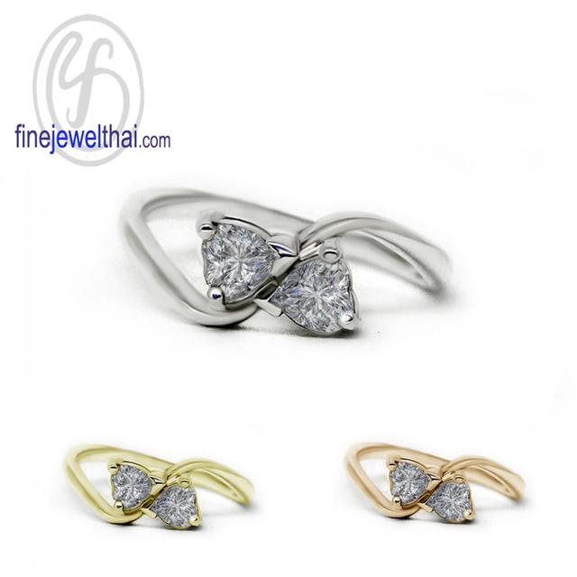 Finejewelthai แหวนเงินแท้ แหวนเพชรCZ เพชรสังเคราะห์ - R1159cz