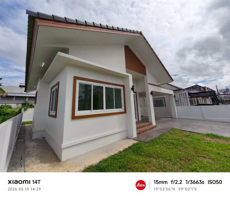 บ้านเดี่ยวสร้างใหม่พร้อมเข้าอยู่กลางเมืองเชียงรายทำเลไข่แดง 11