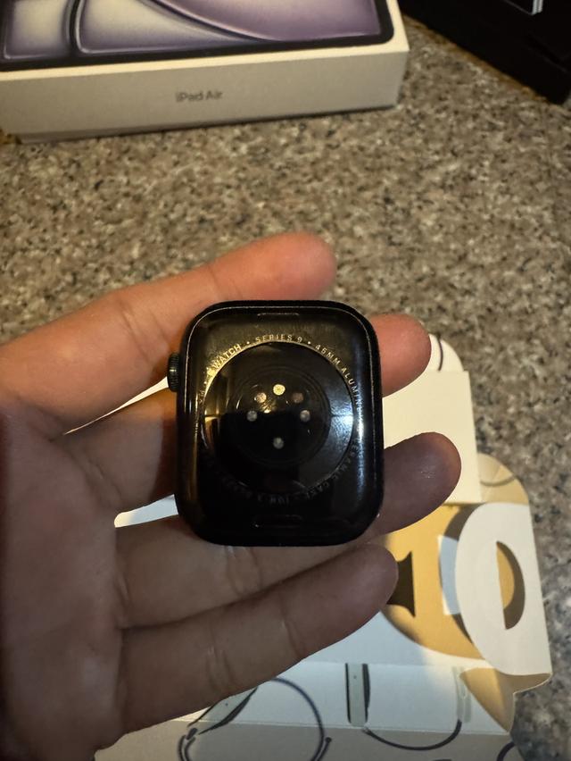 ขายๆๆๆถูกๆๆๆApple Watch ซีรี่9สีMinight 45MM GPS ยกกล่องสูนTrueการใช้งานดีเยี่ยม100%ทุกๆฟังชั่นเครื่องรีสโตได้หมดไม่ติดแอคเค้าใดๆคับ Model TH/A  สภาพ 4