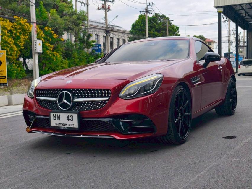 รหัสรถ KPV43 2017 Mercedes Benz AMG SLC43 3.0 BI Turbo Roadster สีแดง