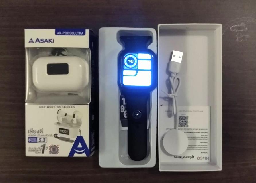 นาฬิกา smart watch มือหนึ่ง และหูฟัง bluetooth