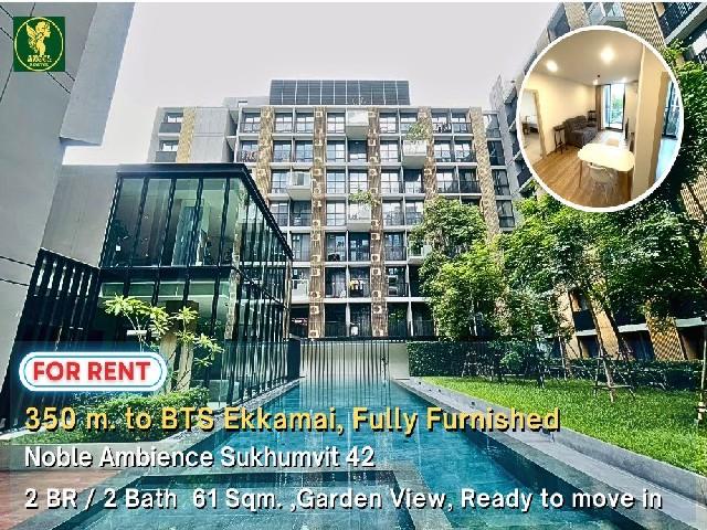 For Rent | Noble Ambience Sukhumvit 42 | 350m to BTS Ekkamai | Perfect for Expats & International Families 1