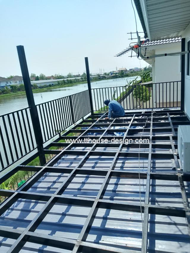 รับเหมา ต่อเติม โครงหลังคา กันสาด ห้องครัว เทพื้น ปูกระเบื้อง 0950920028 17