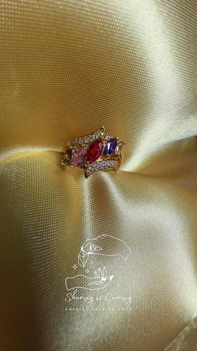 แหวนแฟชั่น เพชรแฟนซี CZ สวยน่ารักกกมาก แบบ บริดเจอตัน ราคา ฿1,390.- บาท รวมส่ง Bridgerton syle