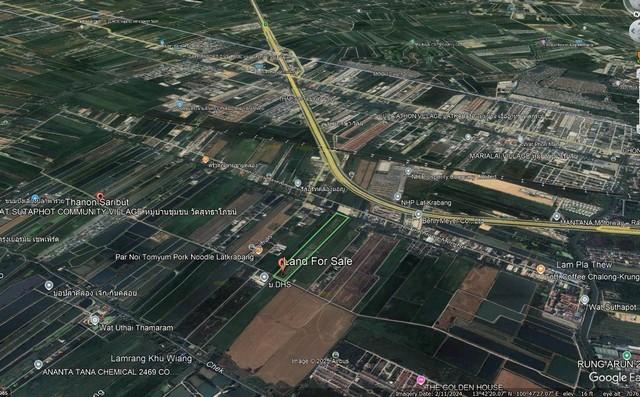 ขายที่ดินเปล่า เนื้อที่ 23-1-96 ไร่ ถนนสารีบุตร แขวงทับยาว เขตลาดกระบัง กทม. 2