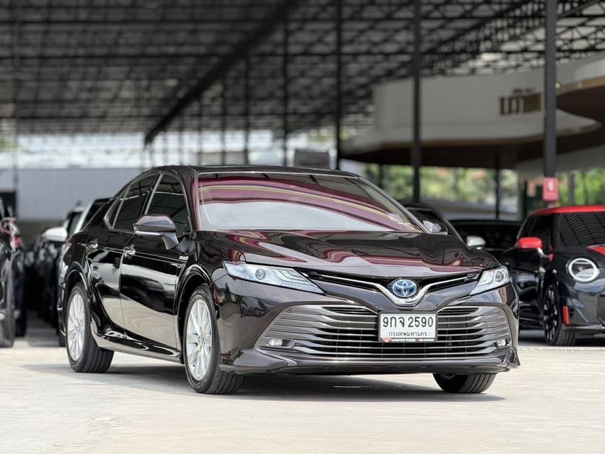 2019 TOYOTA CAMRY, 2.5 HEV PREMIUM LUXURY โฉม ปี18-24 สีน้ำตาล ตัวท็อปสุดตาราง
