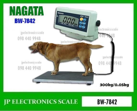 รูป เครื่องชั่งน้ำหนักสัตว์ 300kg เครื่องชั่งดิจิตอล 300kg ความละเอียด 50g ยี่ห้อ NAGATA รุ่น BW-7842