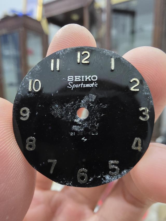 A.อะไหล่ หน้าปัด นาฬิกา SEIKO SPORTMATIC WATCH FACE ของเก่าเก็บ รุ่นเก่า ขายตามสภาพ พร้อมส่ง