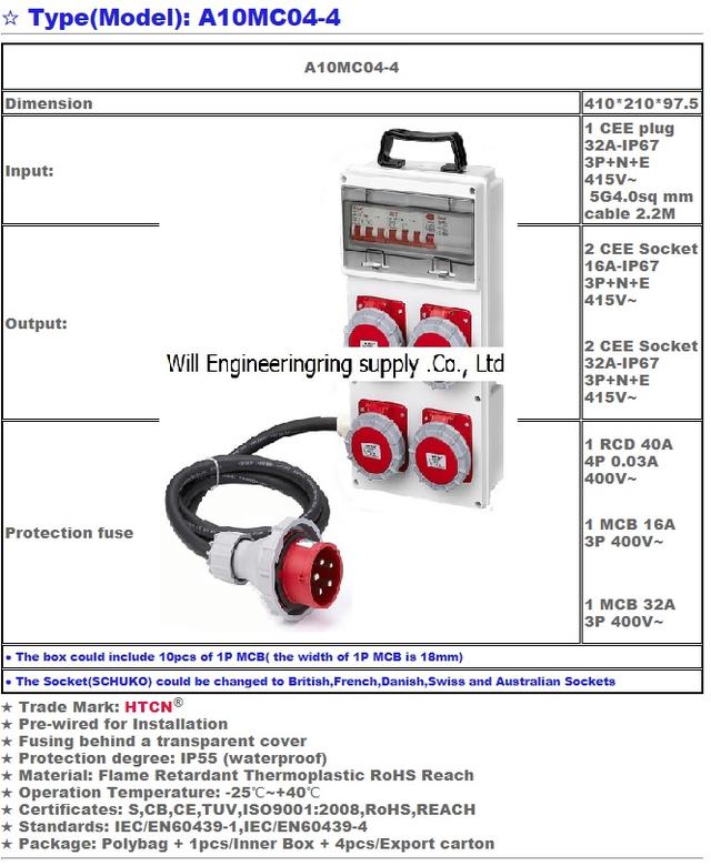 กล่องจ่ายไฟพาวเวอร์ปลั๊ก power plug box 4