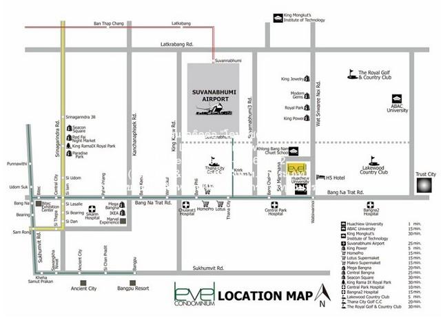 รหัส: AHB-090 sale CONDOMINIUM เลเวล คอนโดมิเนียม Level Condominium พ.ท. 42 SQ.METER 1 BR 1 ห้องน้ำ ใกล้กับ สนามบินสุวรร 2