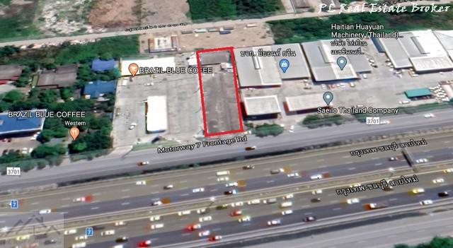 ขายที่ดินถมแล้ว 321 ตารางวา เลียบมอเตอร์เวย์สาย7 กรุงเทพ ชลบุรี ขาออก ติดปั๊มซัสโก ใกล้สมิติเวช ศรีนครินทร์ 4