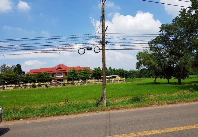 ขายที่ดิน หน้าเทศบาลสนามชัยเขต ฉะเชิงเทรา เนื้อที่ 17-2-87 ไร่ ทำเลดี ติดถนนใหญ่ 6
