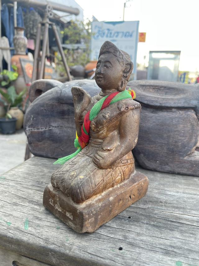 แม่นางกวัก เนื้อดิน วัดโบสถ์สมพรชัย จังหวัดอยุธยา รูปปั้นแม่นางกวักเนื้อดิน 5