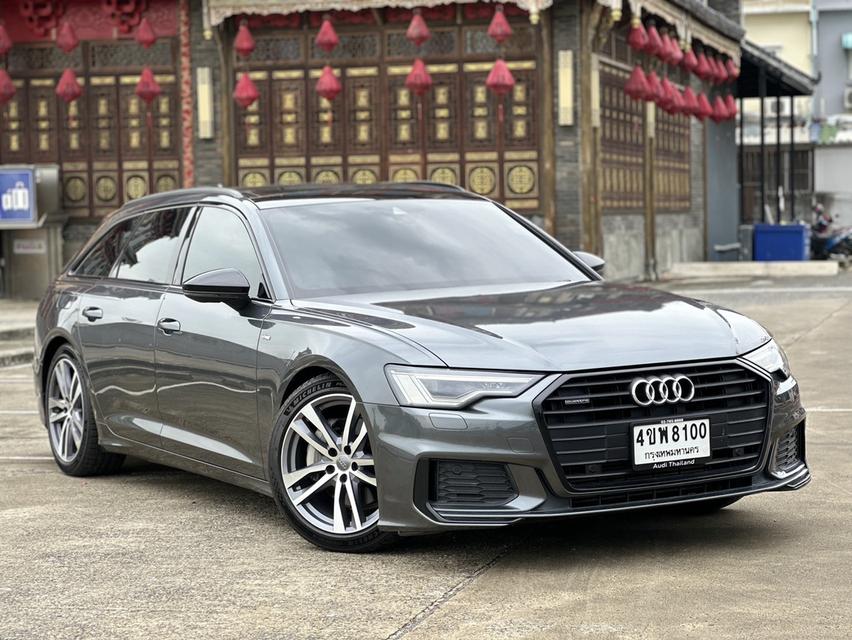 Audi A6 Avant 45 TFSI S-line Black Edition 2020 สีเทา 8