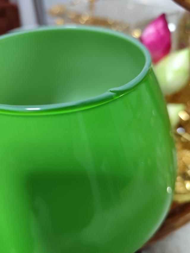 Urenium Vintage MCM Empoli 7" Brandy Snifter Emerald Green Glass Barware ฐานยูเรเนี่ยม Mid century 1960s รูปที่ 6