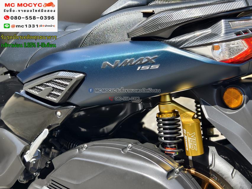 Nmax 2022 วิ่ง10000โลแท้ รุ่นTOP Yconnect ABS TCS รถบ้านแท้มือเดียว กุญแจบุคเซอวิสครบ แต่งแน่นๆ No1155 13