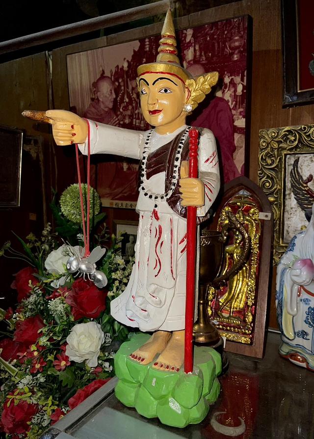 เทพทันใจไม้แกะ นัตโบ้โบ้จี้ องค์เทพทันใจ ศิลปะพม่า