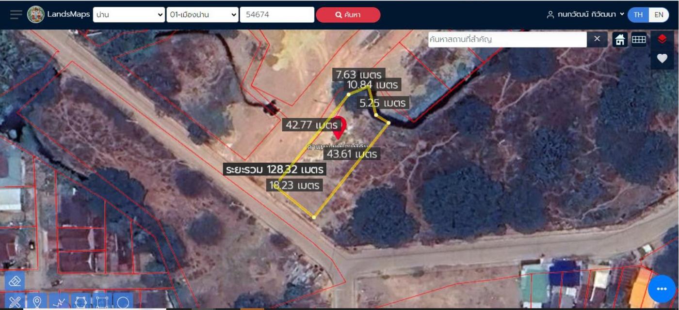 ขายที่ดิน  2 งาน 7.1 ตารางวา ต.ผาสิงห์ อ.เมืองน่าน จ.น่าน  ที่ตั้ง : ต.ผาสิงห์ อ.เมืองน่าน จ.น่าน https://maps.app.goo.gl/n2FUUqYUjhUCp6eS7  ขนาดพื้นท 1