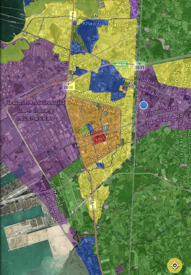 ขายที่ดินแหลมฉบัง ชลบุรี พร้อมสิ่งปลูกสร้างห้องเช่า  1 ง 71 ตรว 6