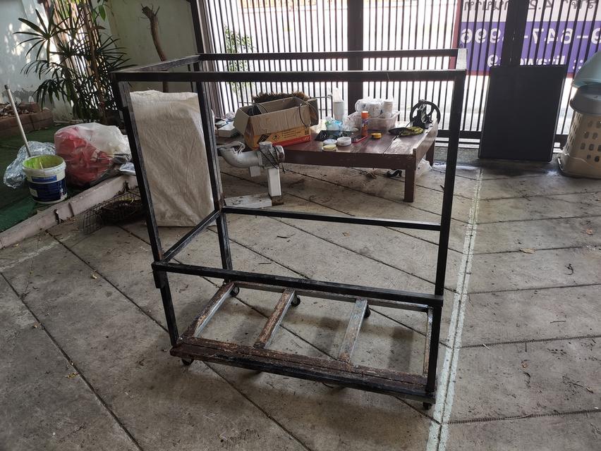 ชั้นวางของ เหล็ก มีล้อเลื่อน ขนาด 55x100x113 cm