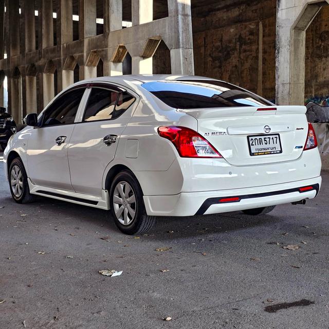 NISSAN ALMERA 1.2 E  ปี 2013 (โฉม ปี11-20) เกียร์ ธรรมดา สีขาว เบนซิน + LPG ไมล์ 297,492 km.  7