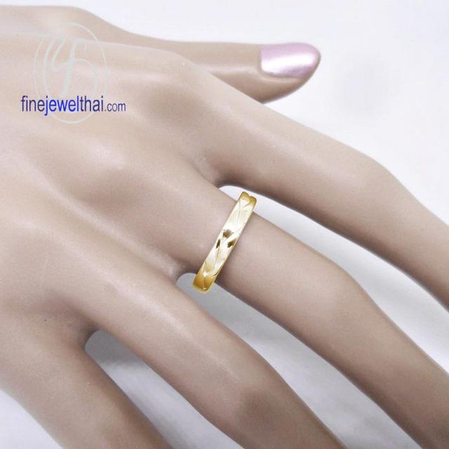Finejewelthai แหวนคู่สำหรับคนรุ่นใหม่ ดีไซน์เรียบหรู มีเอกลักษณ์ ลดพิเศษ R1277_7800