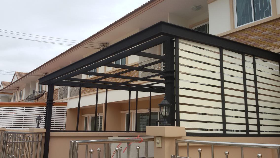 รับเหมา ต่อเติม โครงหลังคากันสาด ต่อเติมห้องครัว เทพื้นปูกระเบื้อง Line dddesign23 15