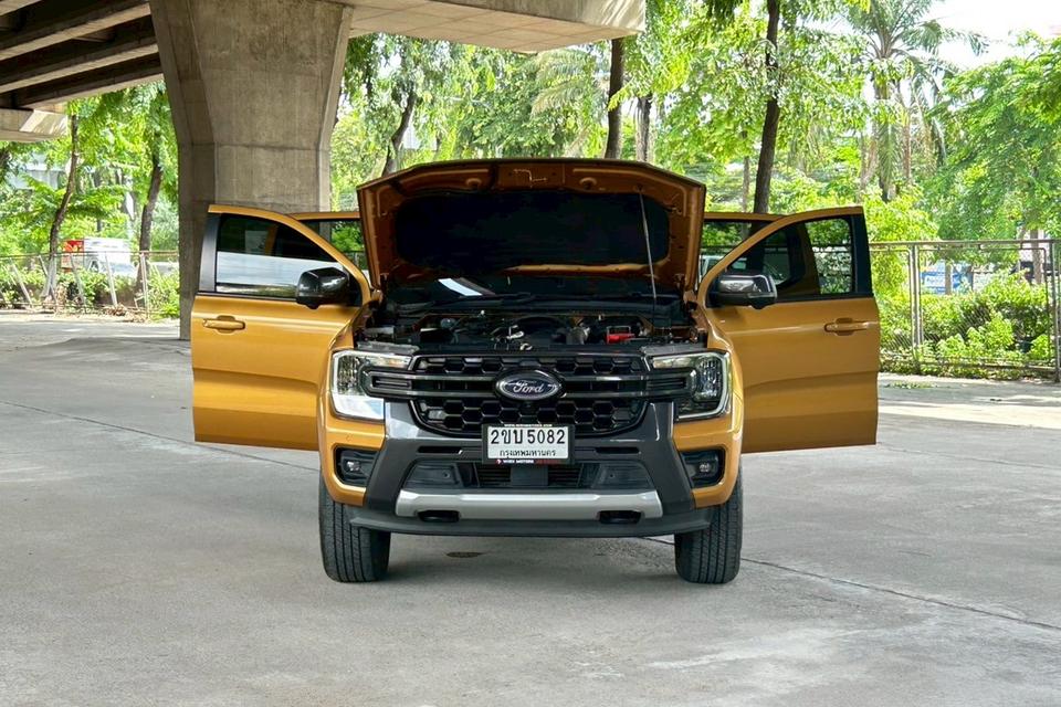 Ford Ranger Double Cab 2.0 Bi-Turbo Wildtrak 10AT ปี 2022 รถสวยมือเดียว ออฟชั่นตัวท๊อป 10