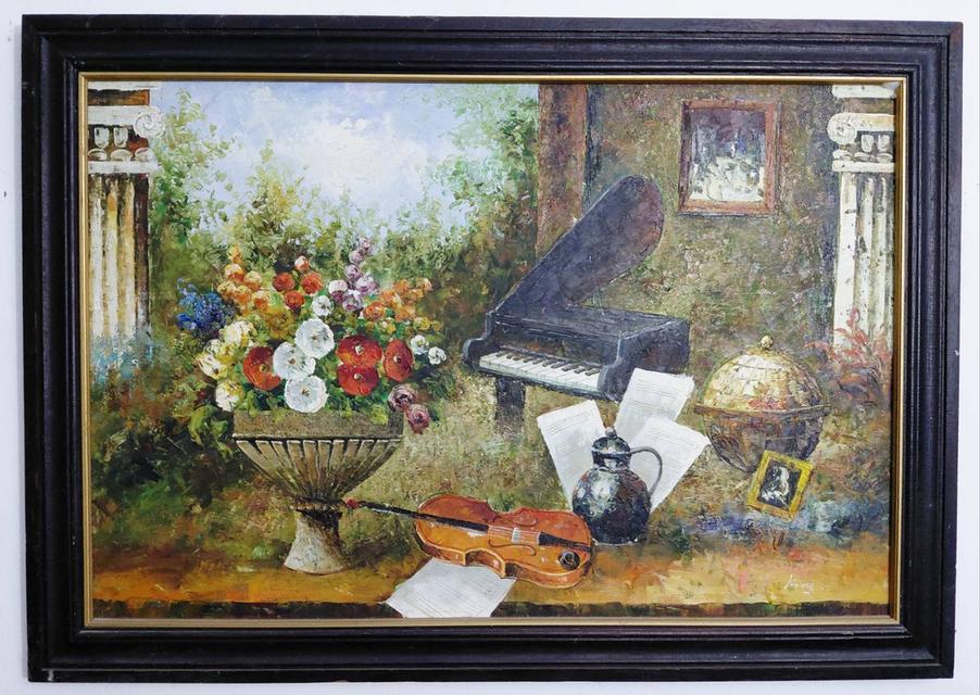 ภาพวาดสีน้ำมัน พร้อมกรอบ