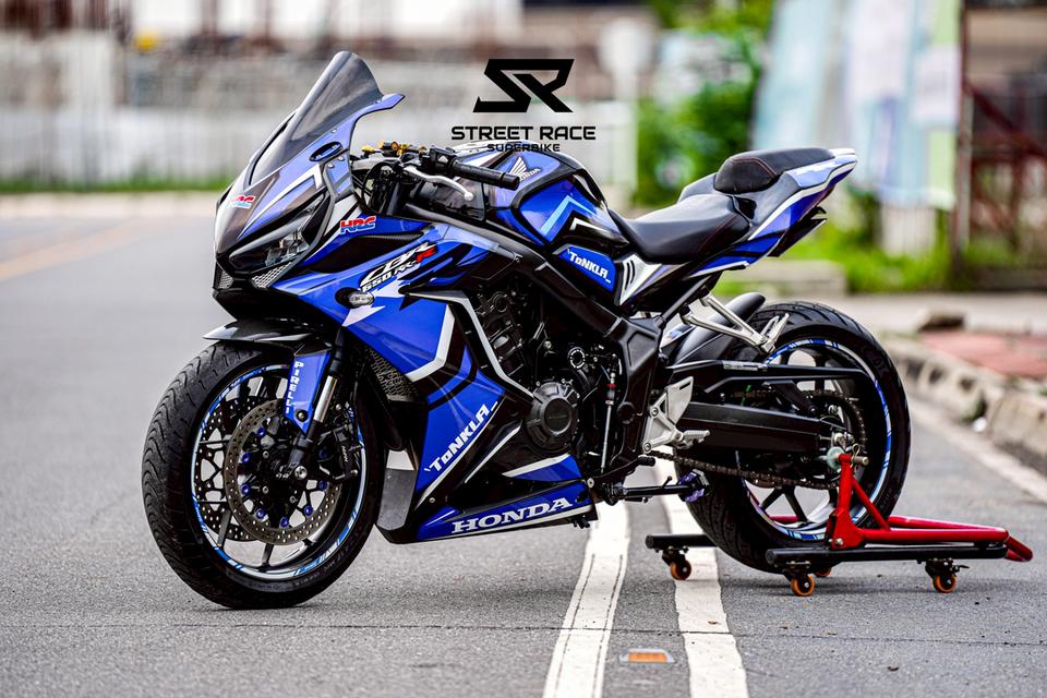 2023 Honda cbr650r ดำฟ้า รถปี 2023 รถสวย แต่งเยอะ 9