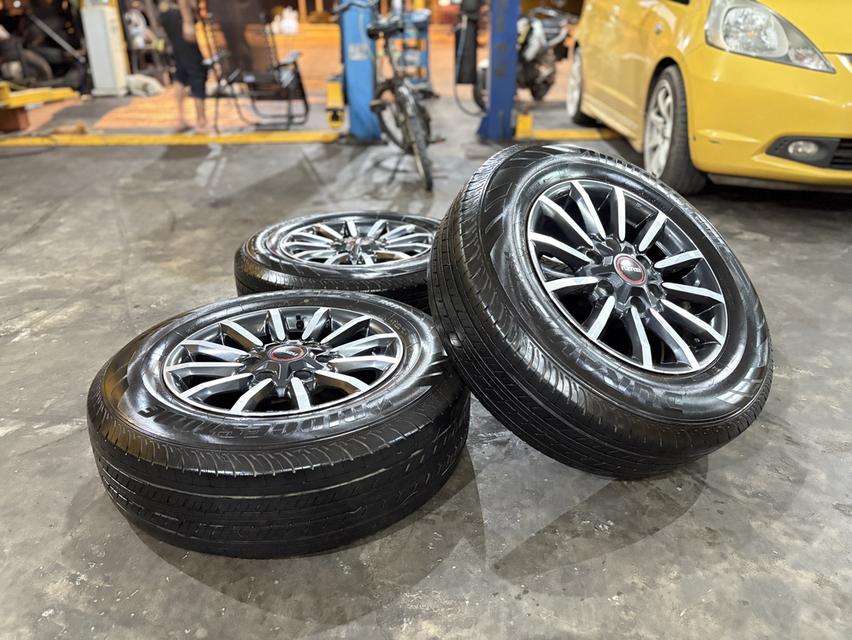 ล้อ ISUZU ขอบ 16 พร้อมยาง 215/70 R16 BS ปี 20 ดอกเต็มเหมือนป้ายแดง  3