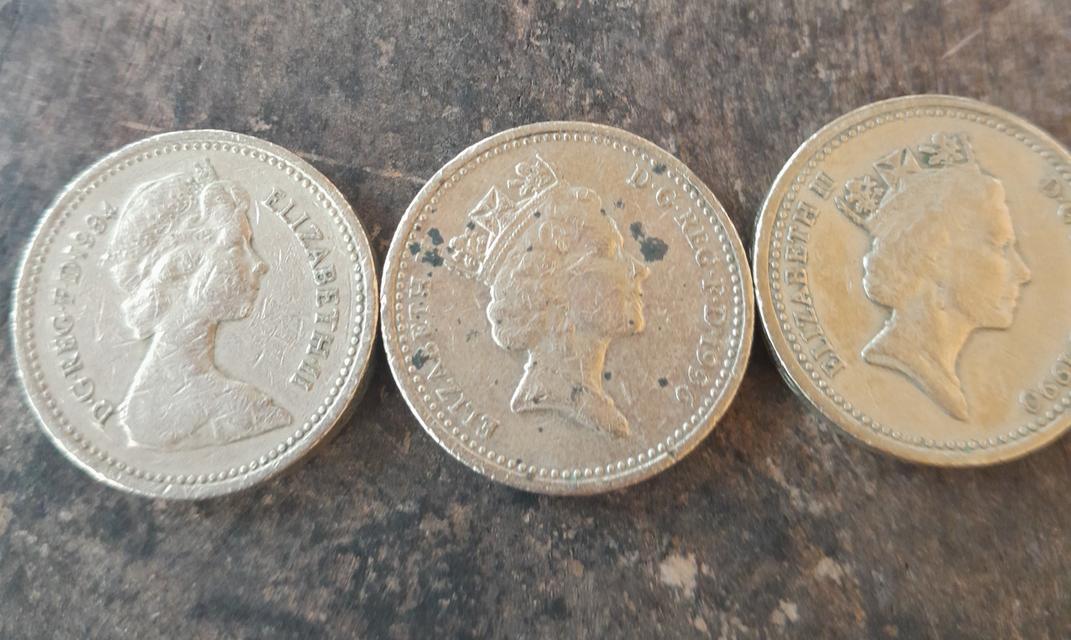 เหรียญเก่าUS Dollas Jefferson..Lincoln and Queen Elizabeth  7