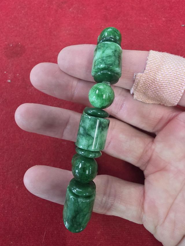 A.กำไล ข้อมือ สีเขียว หนักๆ สวย คล้ายหยก ไม่ทราบที่ ของสะสม สวยหายาก ขายตามสภาพ พร้อมส่ง รูปที่ 5