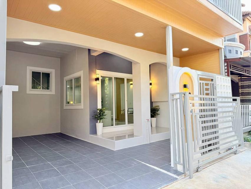 หมู่บ้านนันทิชา3/8 บางบัวทอง  บ้านกล้วย-ไทรน้อย ‭ทาวน์เฮาส์ 2 ชั้น ตกแต่งใหม่พร้อมอยู่ โครงการสงบ น่าอยู่ หมู่บ้านติดถนนบ้านกล้วย-ไทรน้อย 4