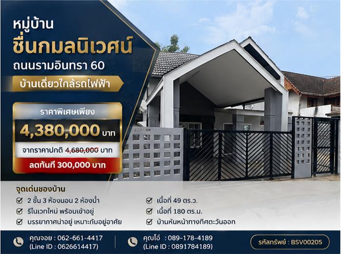 📍 ทำเลดี ใกล้ทุกสิ่งที่ต้องการ! บ้านเดี่ยว รามอินทรา 60 คันนายาว 1