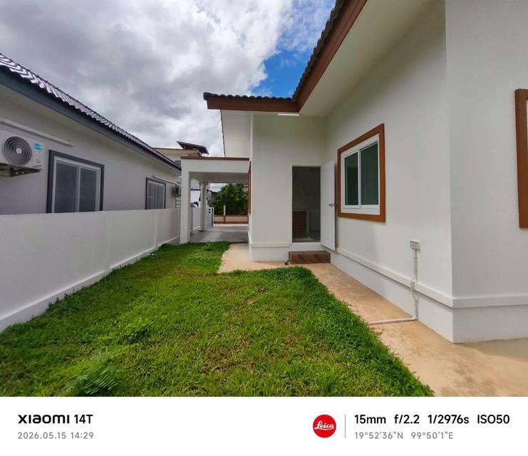 บ้านเดี่ยวสร้างใหม่พร้อมเข้าอยู่กลางเมืองเชียงรายทำเลไข่แดง 9