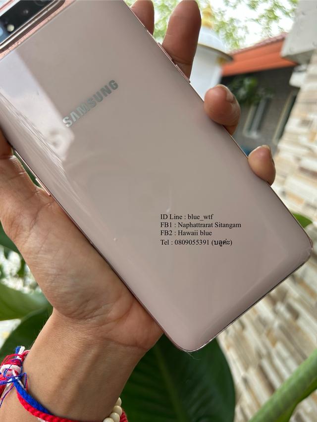 Samsung A80 จอ6.7นิ้ว กล้องหมุนสไลด์ Rom128Ram8 รุ่นนี้กล้องสวยมาก สภาพสวย ใช้งานปกติ 6