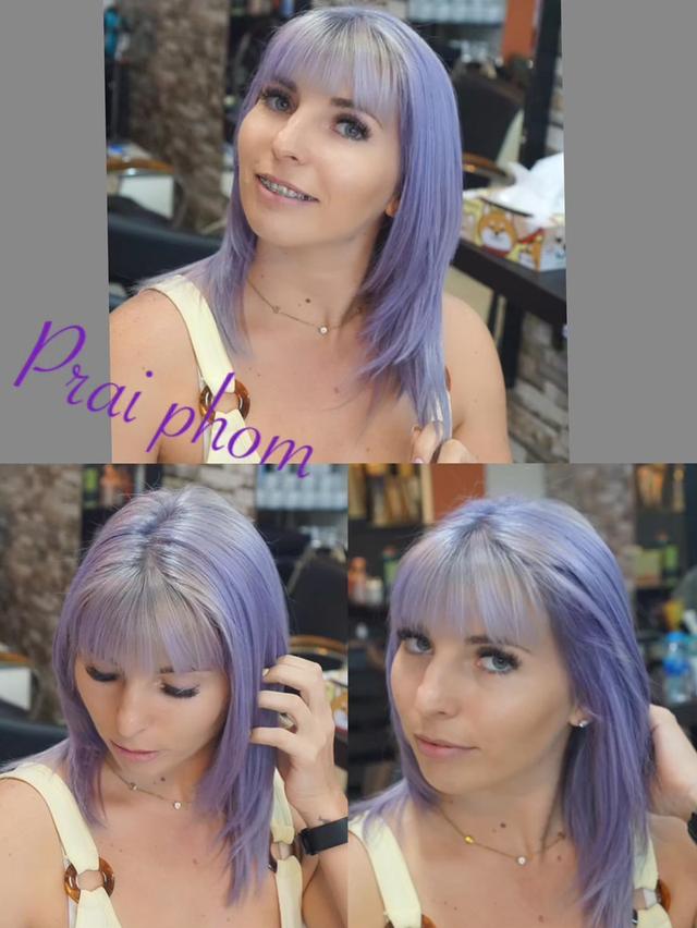 PRAIPHOM SALON (ร้านปรายผม ซาลอน) ร้านทำผมชุมพร ออกเเบบทรงผมชายหญิง ทำสีผม ไฮไลท์ บารายาจ ยืดผม ดัดลอน ดัดวอลลุ่ม แก้ผมพัง ซ่อมผมเสีย บำรุงผม ใกล้ฉัน 9