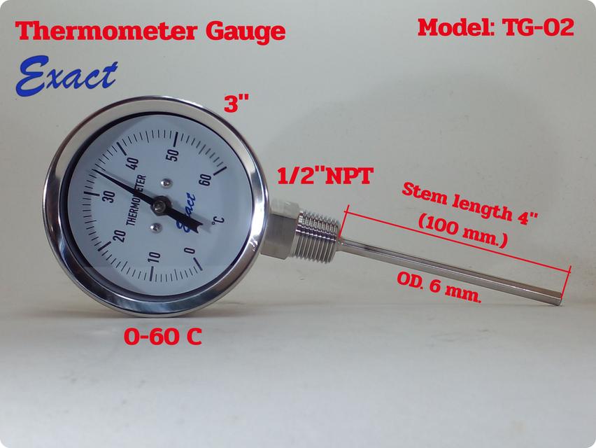 Thermometer gauge  มีสต็อกในไทย  เปิดใบกำกับภาษีได้ พร้อมส่งด่วน
