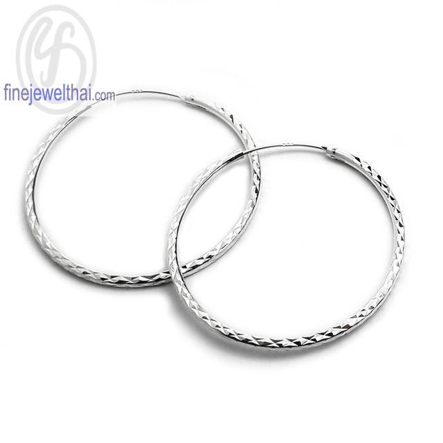 Finejewelthai ต่างหูห่วง ต่างหูเงินแท้925 E217800 รูปที่ 1