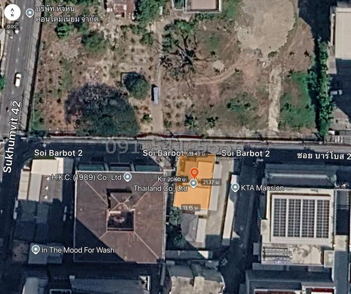 ขายที่ดิน ซ.บาร์โบส2 สุขุมวิท 42 ที่ดินขนาด 69.3 ตร.วา ทำเลใจกลางเมือง เดินทางสะดวก ใกล้ BTS เอกมัย 3
